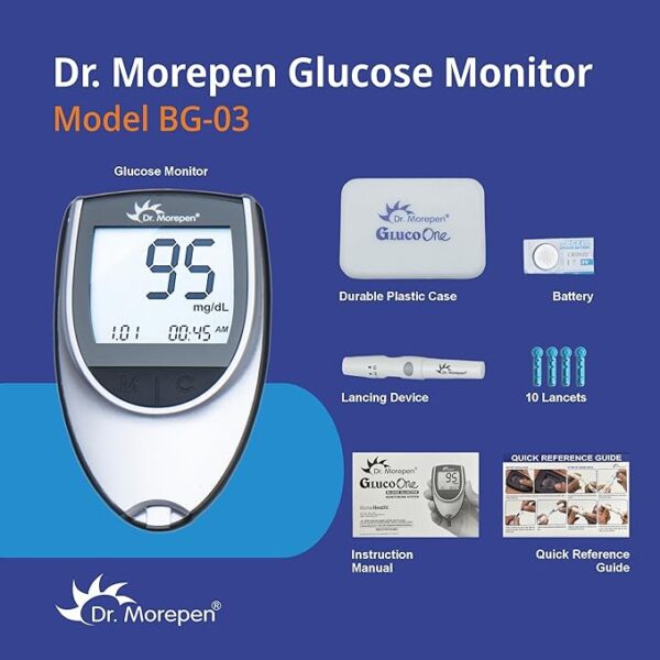 Dr. Morepen Gluco One BG 03 Blood Glucose Test Strips (50 Strips) - Image 4