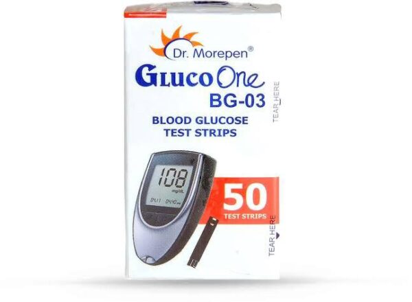 Dr. Morepen Gluco One BG 03 Blood Glucose Test Strips (50 Strips) - Image 7