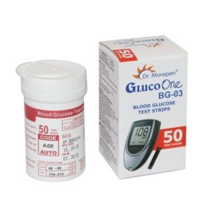 Dr. Morepen Gluco one BG03 50 strips with life rehabs 50 lancets Health Care Appliance Combo