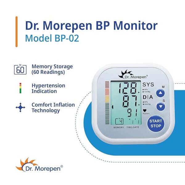 Dr. Morepen Blood Pressure Monitor Model BP-02 - Image 5