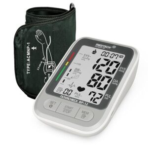 MEDTECH® BP12 Fully Automatic Portable Digital Blood Pressure BP Monitoring Machine with Smart MDD Technology for Most Accurate Measurement | Arm Size (22-42cm) | Clinically Validated | 2 Years Warranty